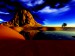 noc v púšti Kalahary